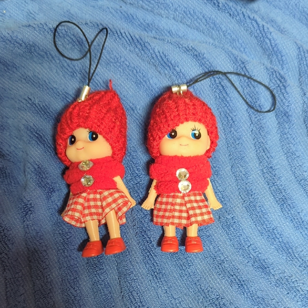 Red Hooded Doll Keychains
